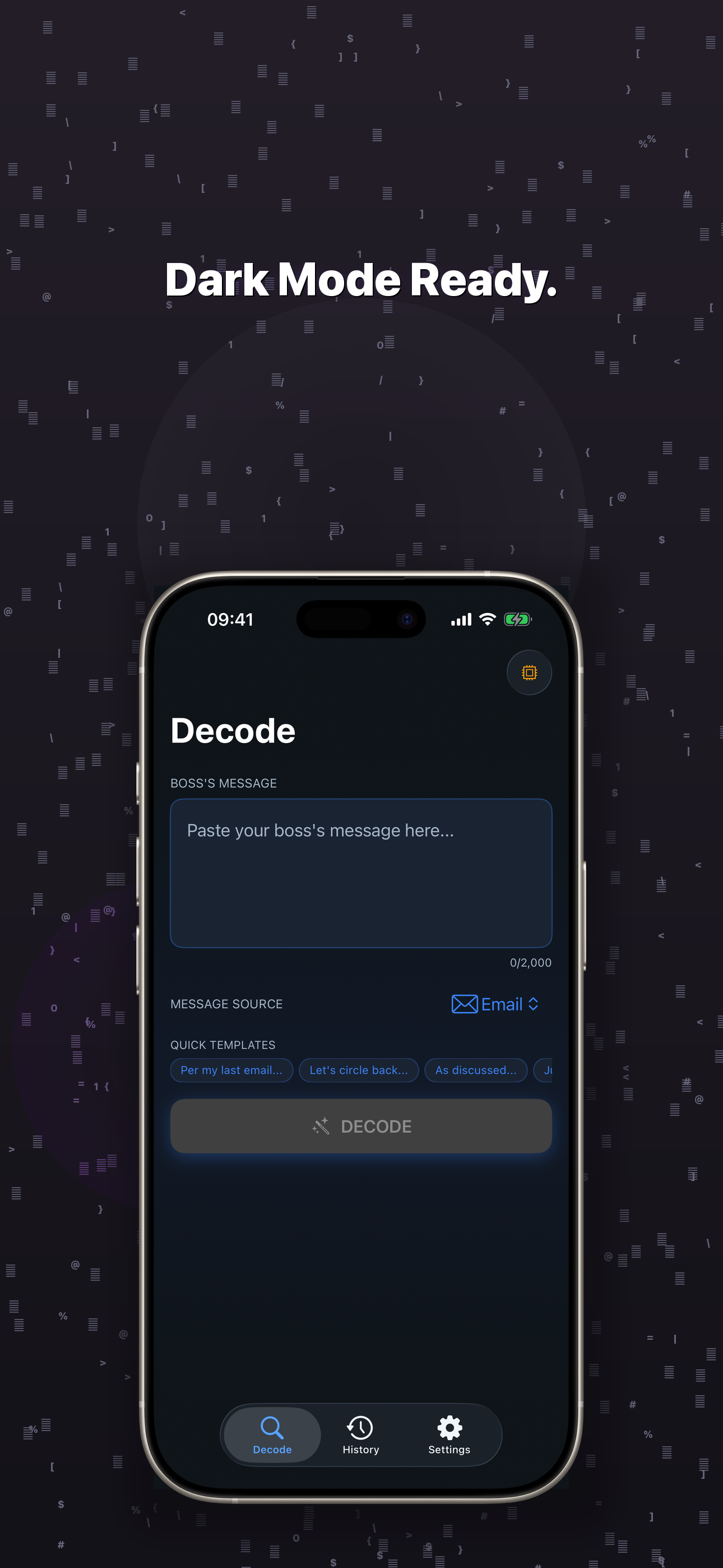 Dark mode