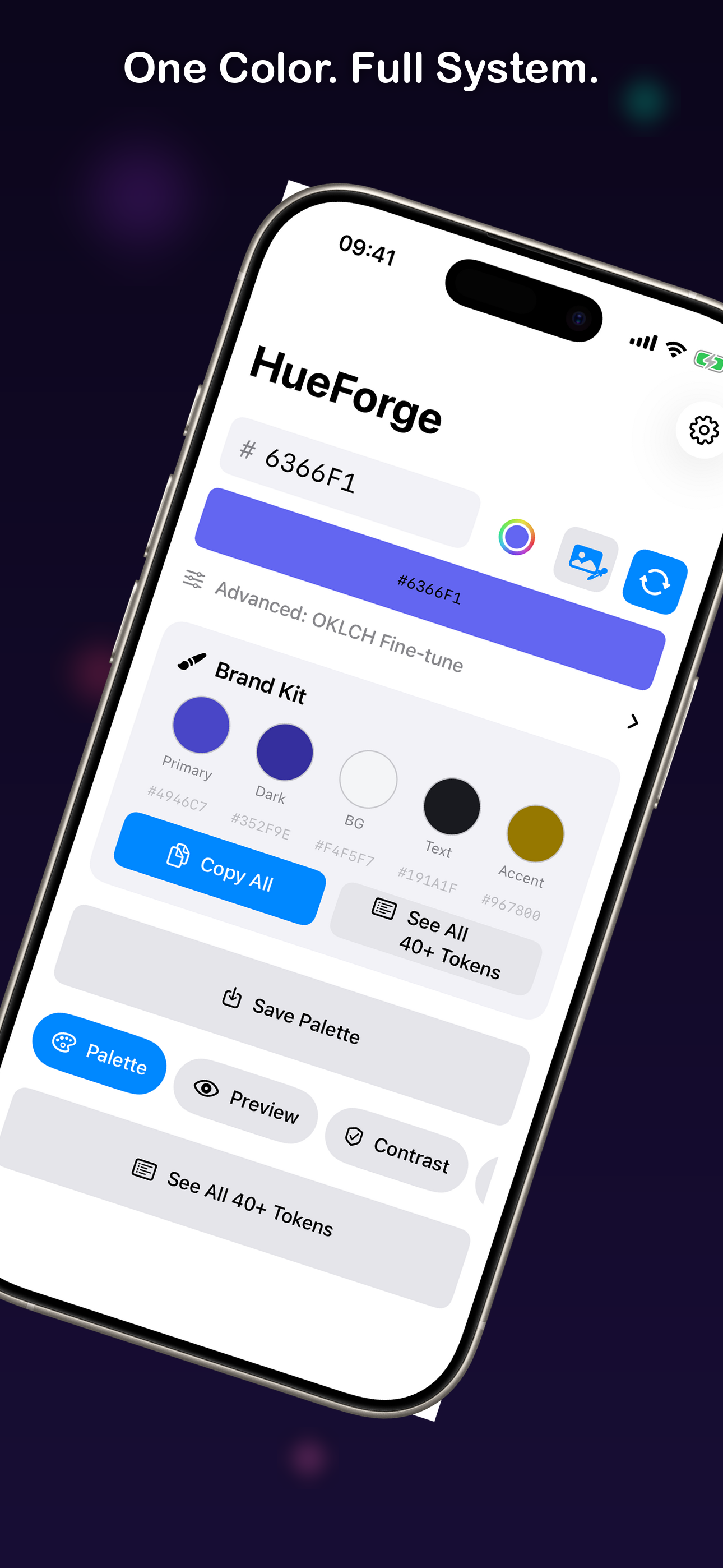 Color palette